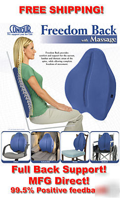 Freedom back lumbar & back support pad by contour