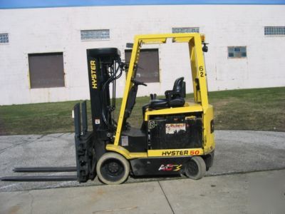 Hyster 5,000LB capacity electric forklift 20FT of lift