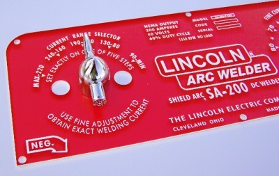 Lincoln welder rifle bullet dial selector knobs, chrome