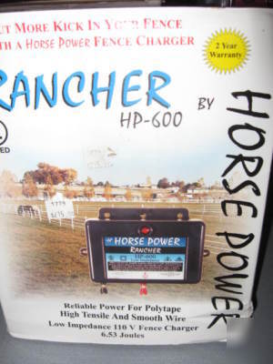 New horse power rancher hp-600 fence charger 125 mile