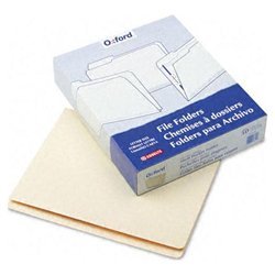 New manila top tab pocket folders, double-ply, strai...