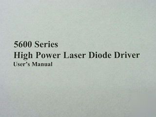 New port 5600-65 advanced 65 amp high power laser driver