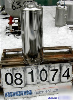 Used:alloy products pressure tank, 13 gallon, 316L stai