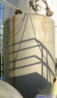 Used: approximate 1000 gallon stainless steel storage t