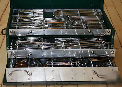  rare - military surgical set, aesculap, germany, ww ii
