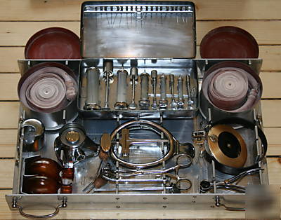  rare - military surgical set, aesculap, germany, ww ii