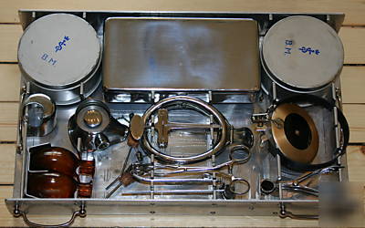  rare - military surgical set, aesculap, germany, ww ii