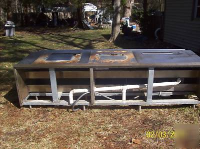 10' stainless self service soda fountain counter 