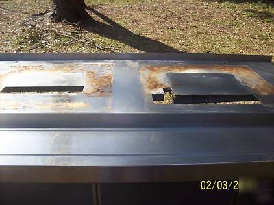 10' stainless self service soda fountain counter 