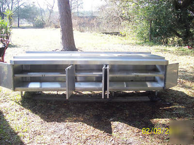 10' stainless self service soda fountain counter 