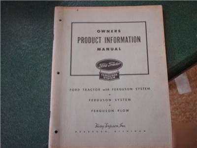 Ford tractor ferguson system product information & more