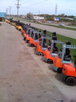 Halla pneumatic 5000 lb forklift fork lift lifttruck