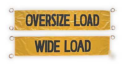 Heavy duty oversize/wide load vinyl banner 18