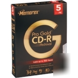 Memorex 4450 -5PK cd-r 80 slim vc hang p