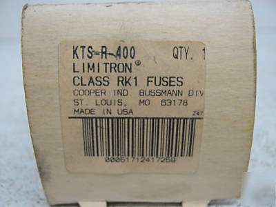 New bussmann kts-r-400 class 400 amp fuse limitron RK1