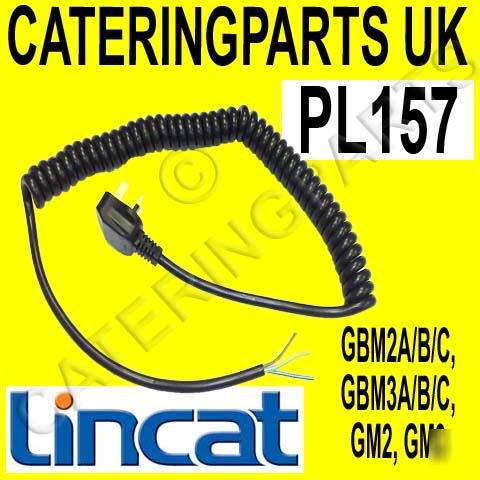 PL157 lincat bain marie / hot cupboard curly mains lead