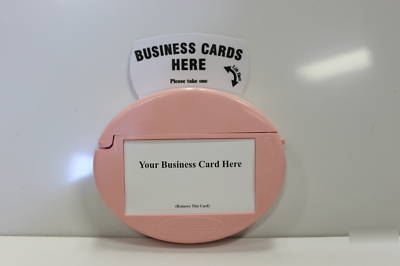 Pink card caddie mobile outdoor business card holders