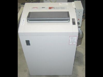 Sem security engineered machinery 391 shredder w/manual