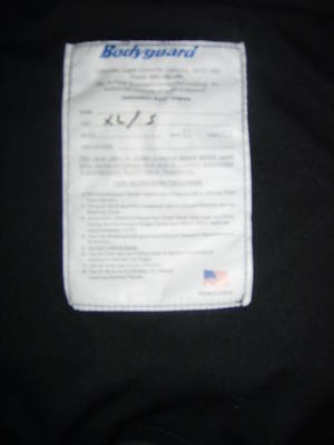 Smith & wesson body guard armor carrier mens black xl/s