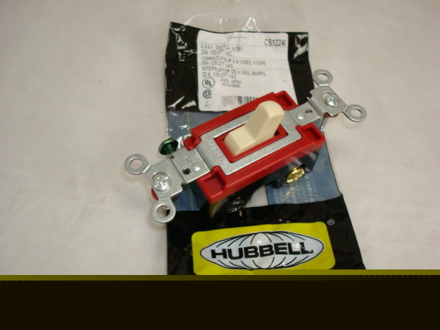 Hubbell hbl 1223I light toggle electrical 4 way switch