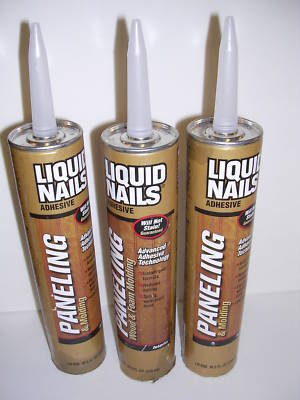 Lot of 2 liquid nails glue adhesives paneling foam mold