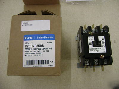 New cutler-hammer C25FNF350B definite purpose contactor