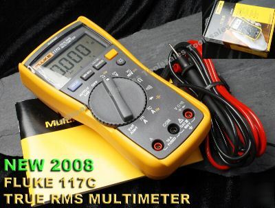 New fluke 117 multimeter dmm w extra smd clip