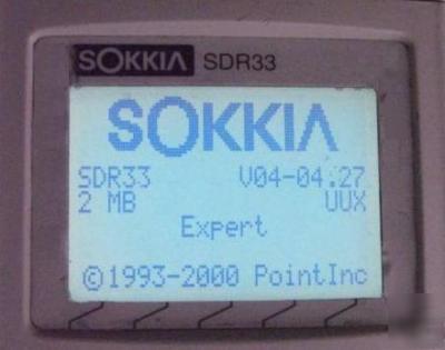 Sokkia SDR33 data collector 2MB perfect warranty sdr 33