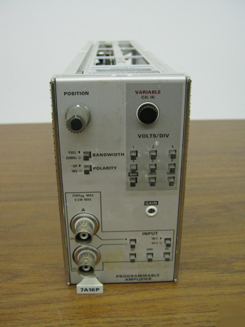 Tektronix 7A16P programmable vertical p/i