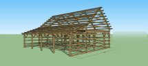 New michigan reclaim lumber post&beam timberframe kit 