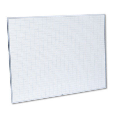 Planning board, 1X2 grid, porcelain-on-steel,blue/white