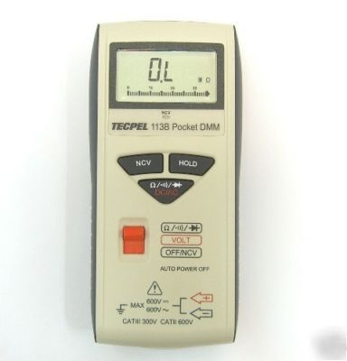 Pocket multimeter&non contact voltage detecto -dmm-113B