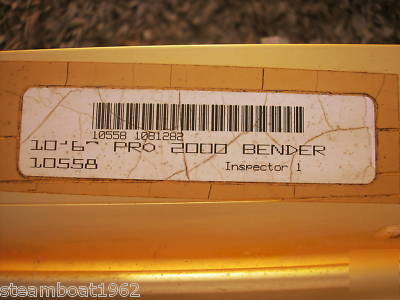 Tapco pro 2000 port o bender siding brake 10' 6