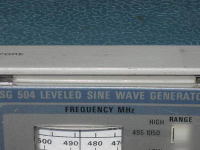 Tektronix TM504 with SG504, PG502, DC505A, TG501
