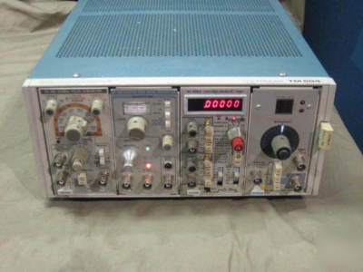 Tektronix TM504 with SG504, PG502, DC505A, TG501