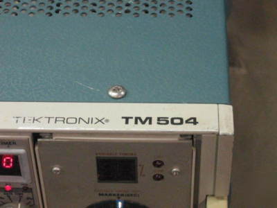 Tektronix TM504 with SG504, PG502, DC505A, TG501
