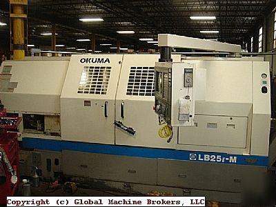 1999 okuma LB25 big bore m/1250 - live tooling cnc