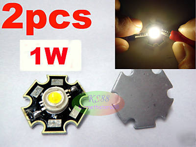 2X 1W highpower warm white led lamp light MR16 GU10 E27