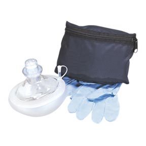 Cpr micro mask with belt pouch and gloves