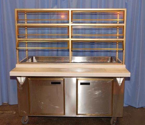 Custom refrigerated buffet/serving bar, 60