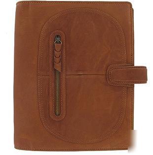 Filofax siena personal organiser A5 size cinnamon brown