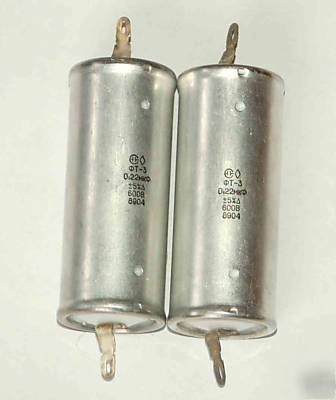 Ft-3 0.22UF 600V teflon capacitors hi-end lot of 8