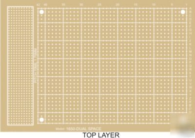 2 prototyping pcb pitch 2.54&1.77MM dual spaseveroboard