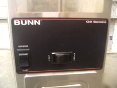 Coffee bunn G9 series precision grinder model G9 2 hd