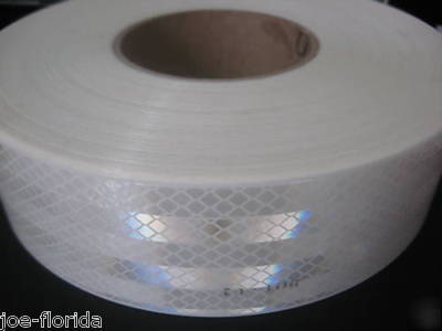 Commerical truck white reflective safety tape
