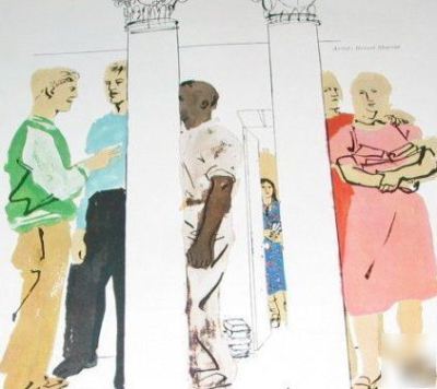 Container corporation of america education mann-1951 ad