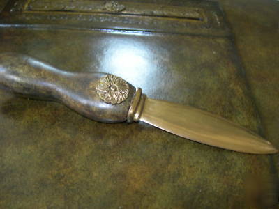 Maitland smith olive green leather sherwood desk set