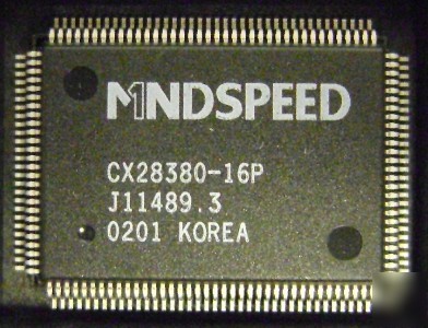 New mindspeed CX28380-16P quad T1/E1 line interface ic