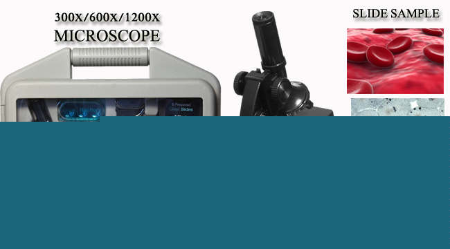 New vivitar micro view microscope mic-2 300X 600X 1200X 