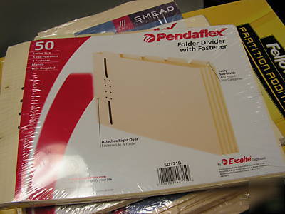 Pendaflex folder dividers with fastener letter SD121R